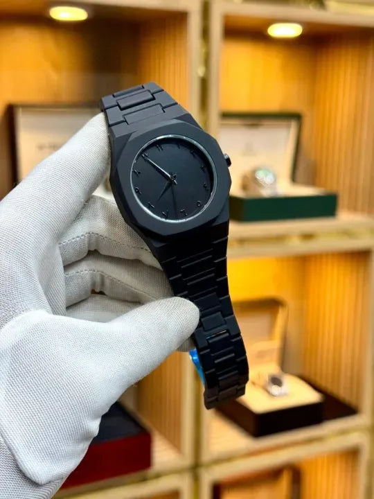 Black Aura Arabic Watch Light weight For Men,Gift
