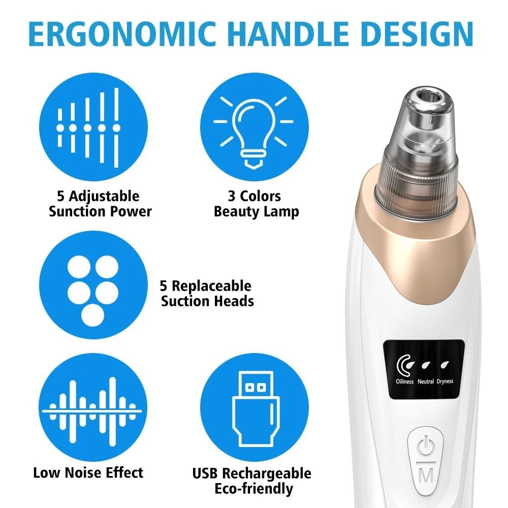 Blackhead Remover Vacuum – 5-in-1 Facial Tool