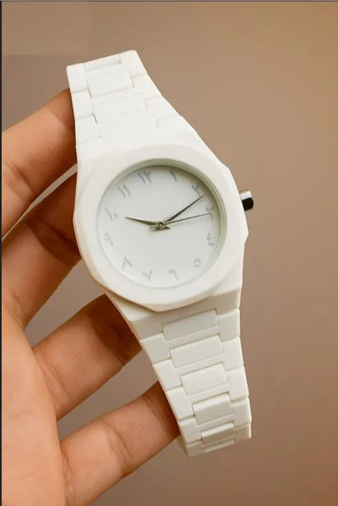 Black Aura Arabic Watch Light weight For Men,Gift