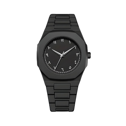 Black Aura Arabic Watch Light weight For Men,Gift