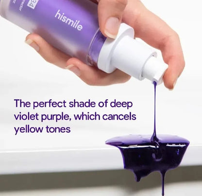 Hismile V34 Purple Whitening Toothpaste Remove Stains Reduce Yellowing Care For Teeth & Gums