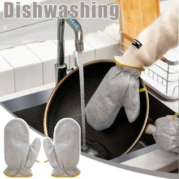 Steel Wire Cleaning Gloves | Heavy-Duty Dishwashing & Scrubbing Gloves for Kitchen, Pots, and Pans